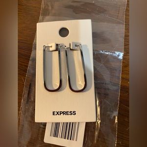 Express Retro Mod Hoop Earrings